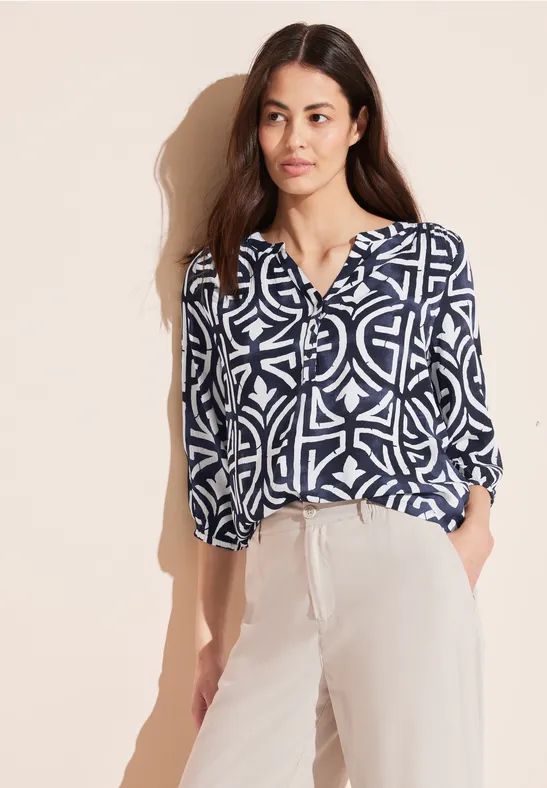 Street One Print 3/4 Arm T-Shirt