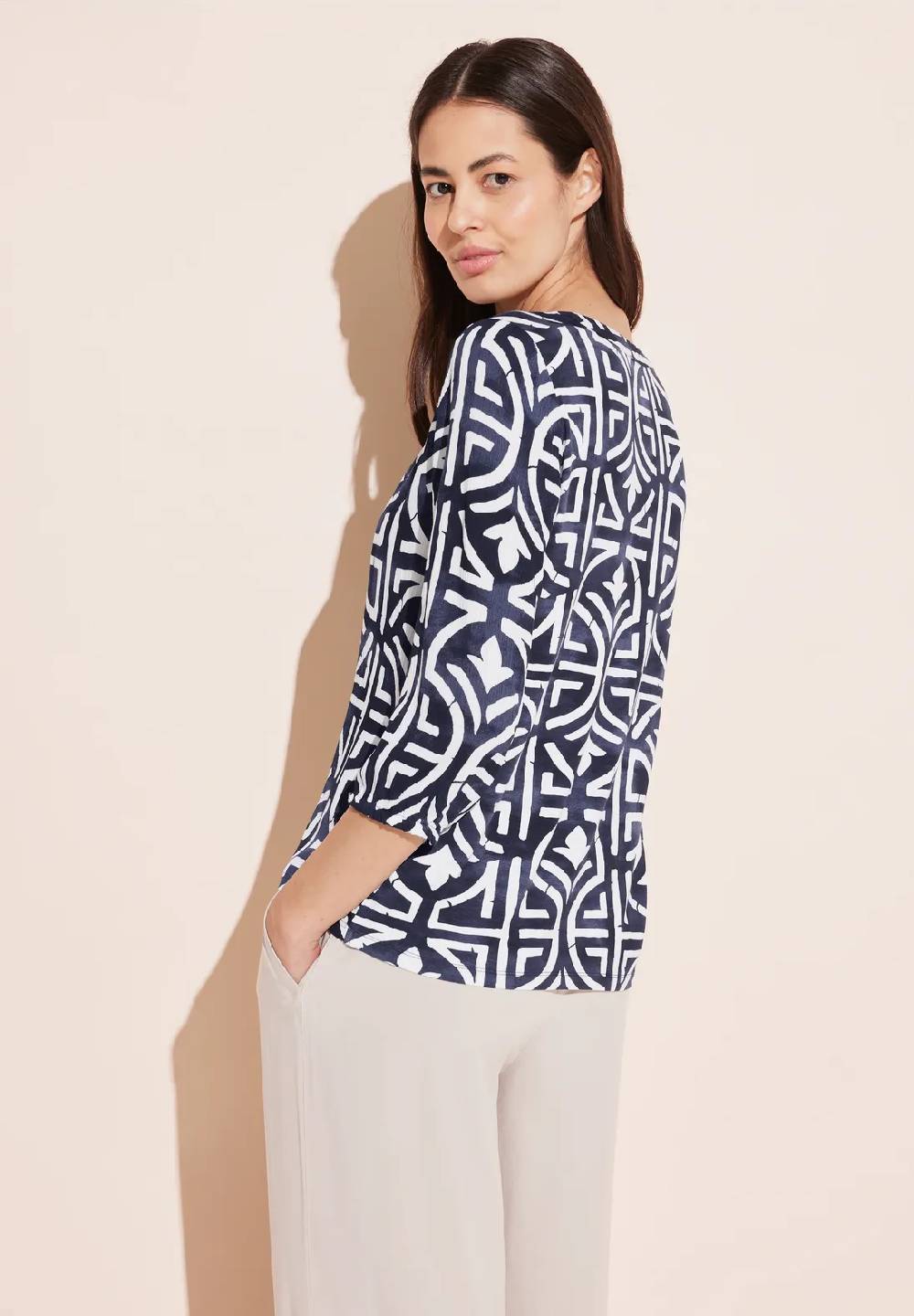 Street One Print 3/4 Arm T-Shirt