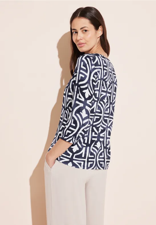 Street One Print 3/4 Arm T-Shirt