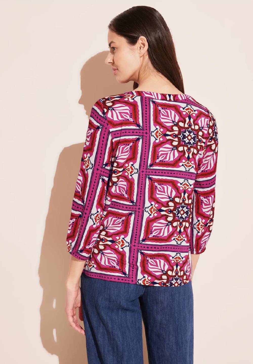 Street One Print 3/4 Arm T-Shirt