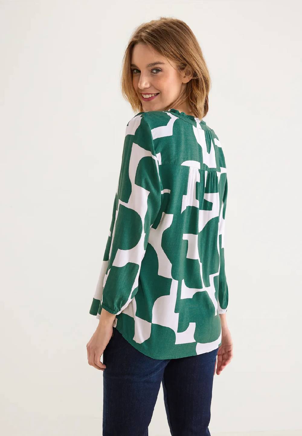 Street One Print Bluse Mit 3/4 Ärmel