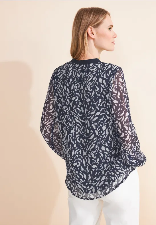 Street One Print Chiffon Bluse