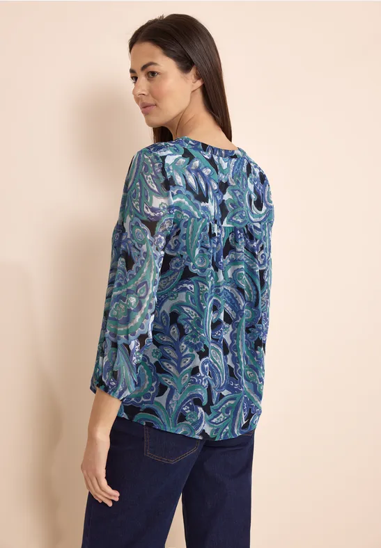 Street One Print Chiffonbluse