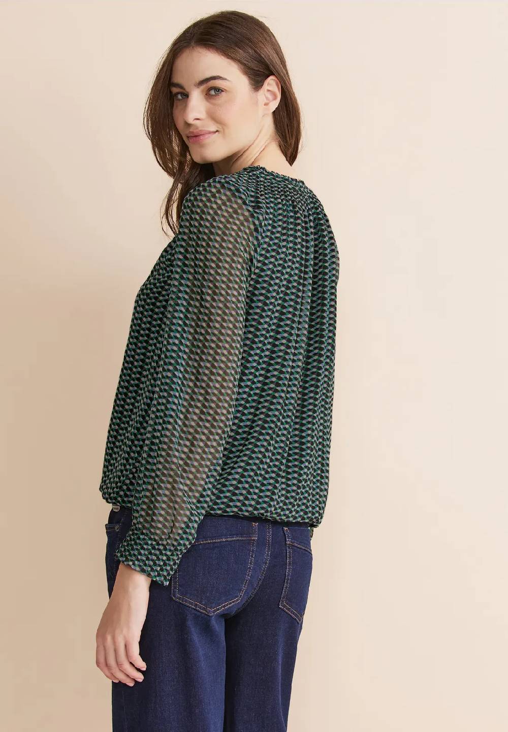 Street One Print Chiffonbluse