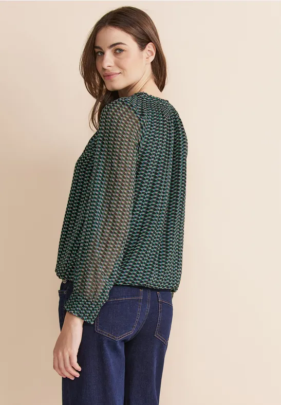 Street One Print Chiffonbluse