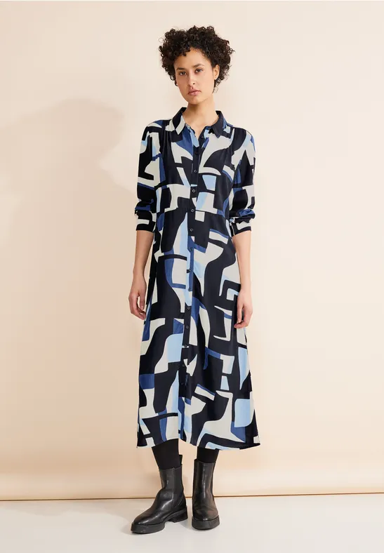 Street One Print Hemdblusenkleid