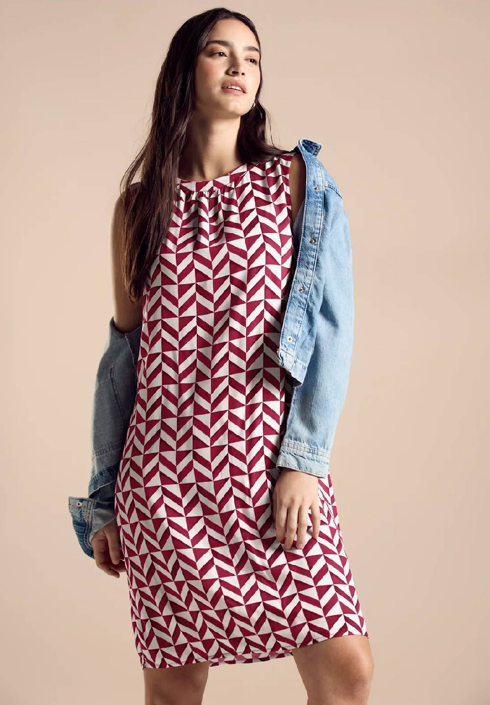 Street One Print Kleid ärmellos