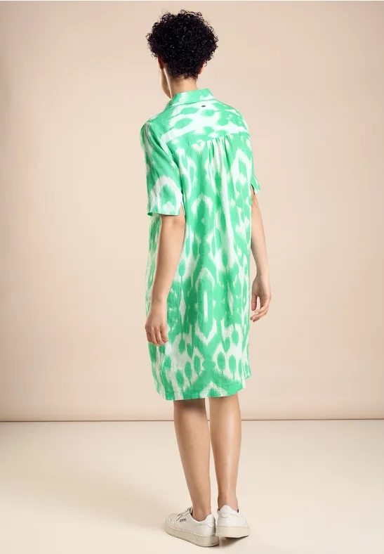 Street One Print Leinen Kleid