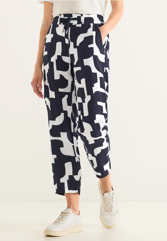 Street One Print Loose Fit Hose - Style BONNY