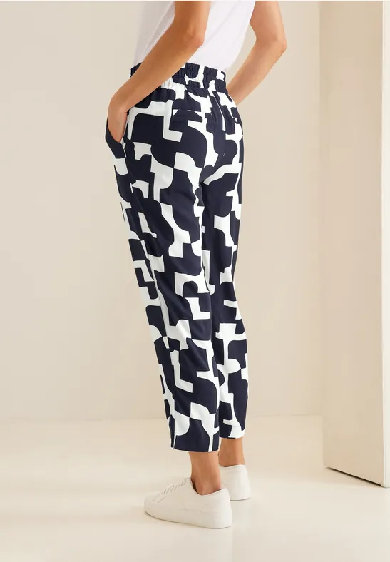 Street One Print Loose Fit Hose - Style BONNY