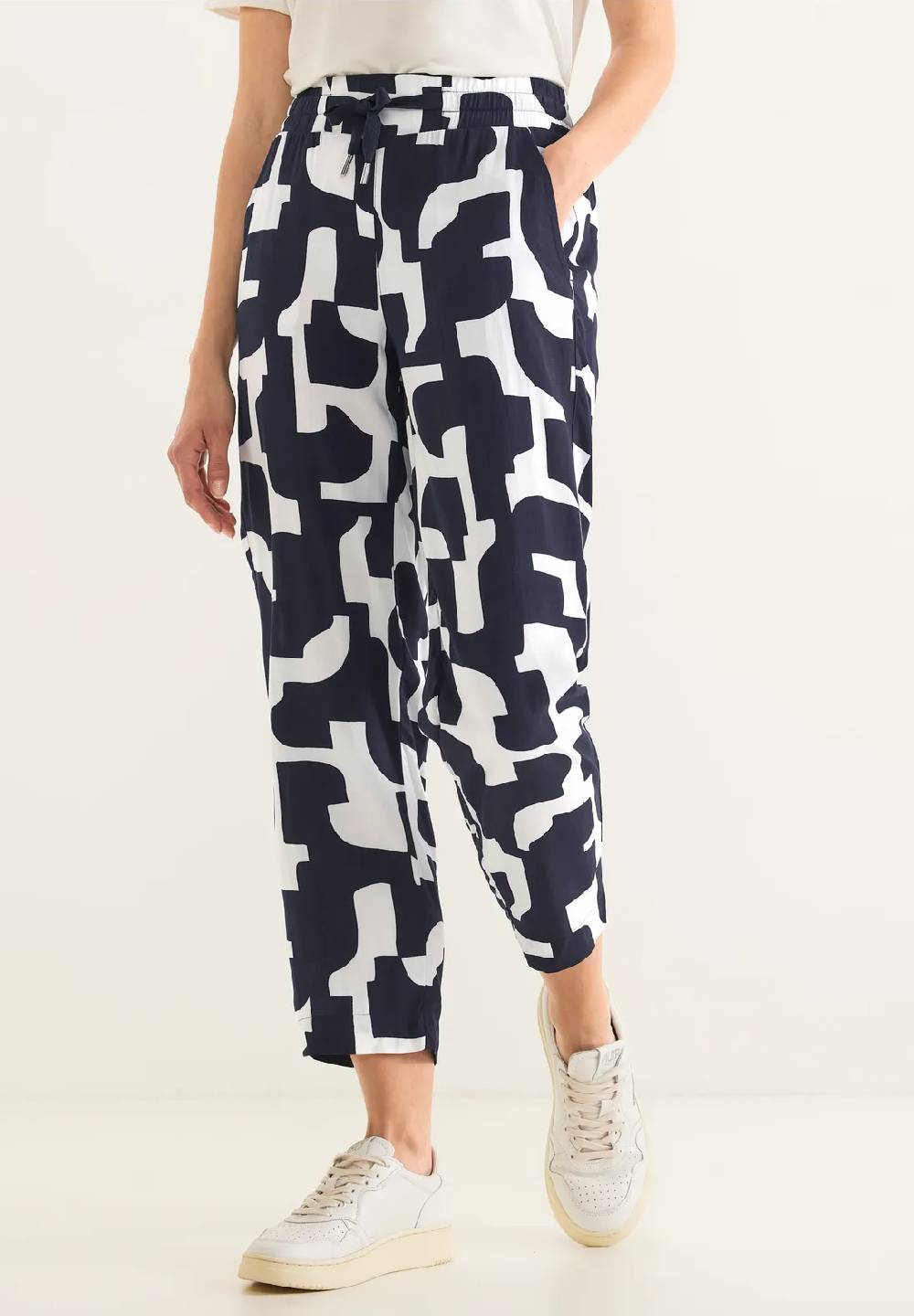 Street One Print Loose Fit Hose - Style BONNY