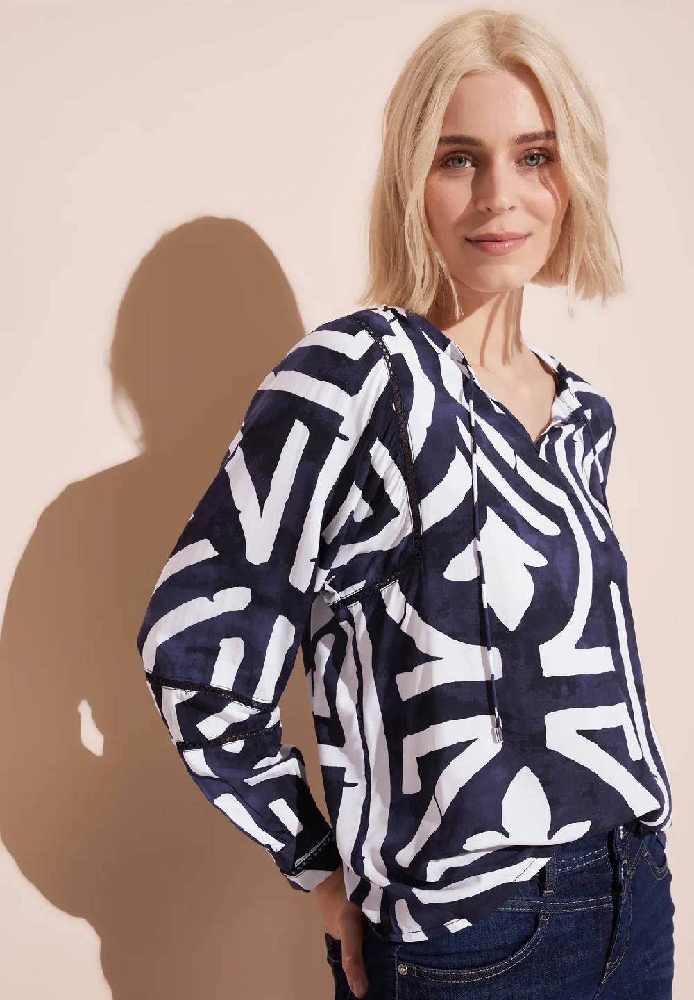 Street One Print Tunika Bluse