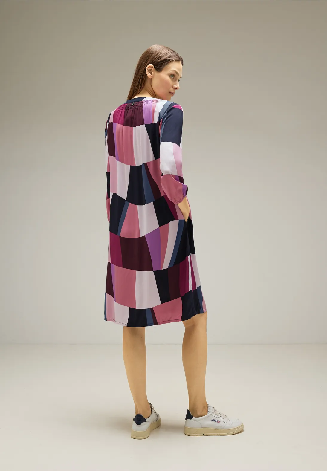 Street One Printkleid mit Smokdetails