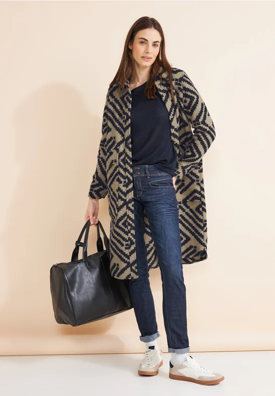 Street One Printmantel Mit Wolle