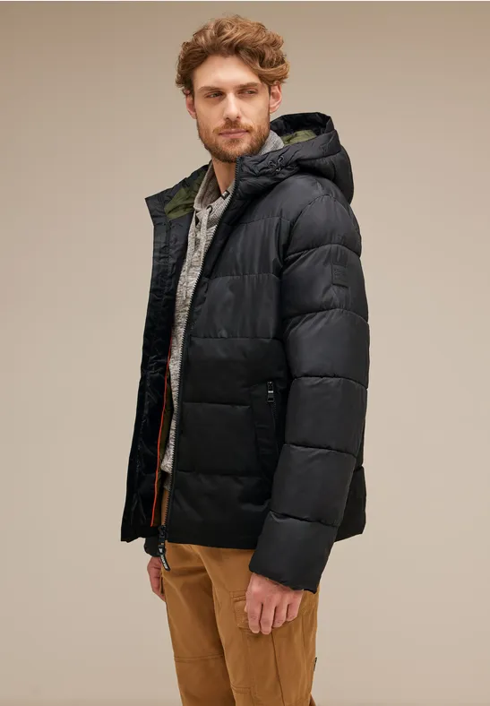 Street One Pufferjacke Im Materialmix
