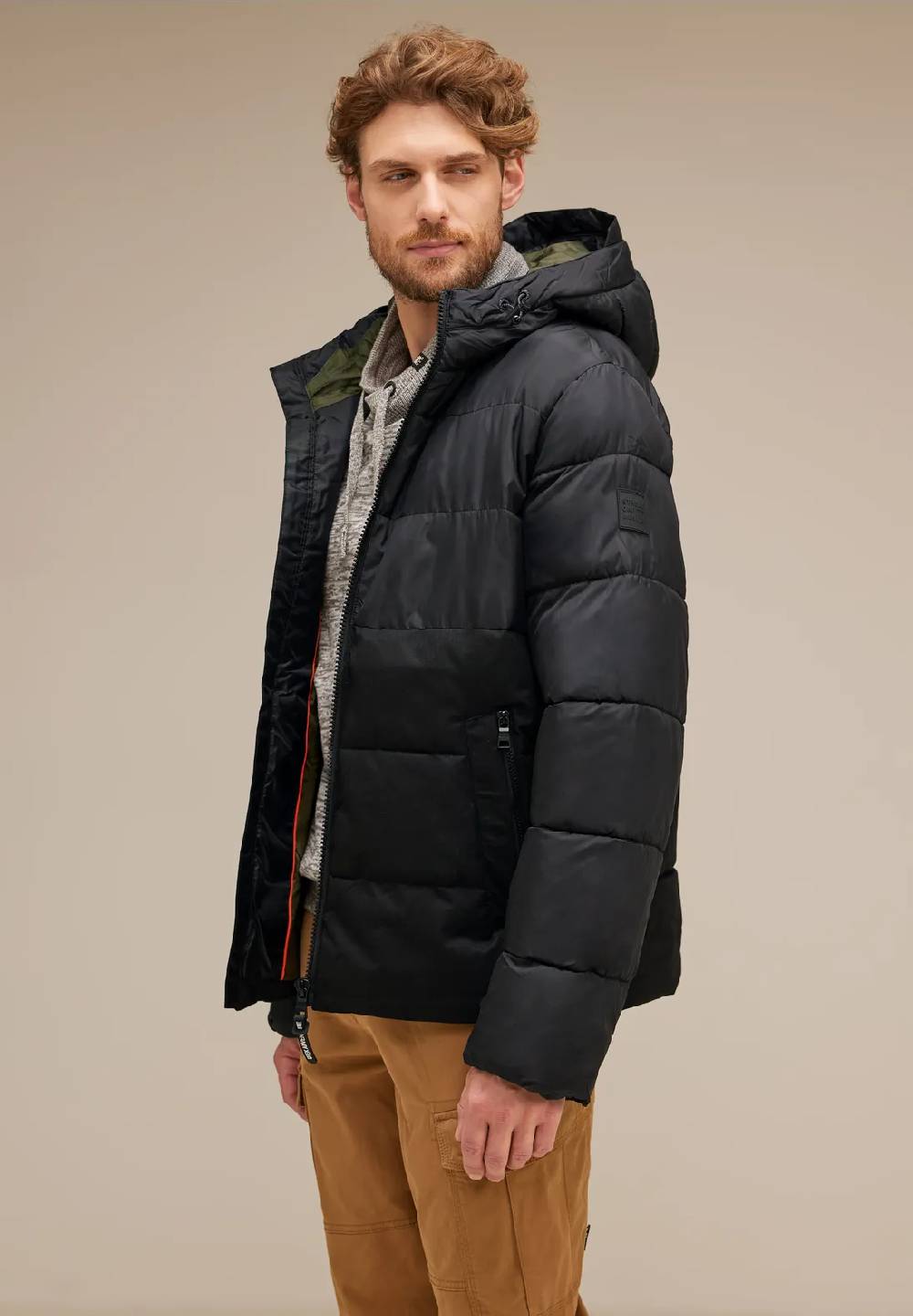 Street One Pufferjacke im Materialmix