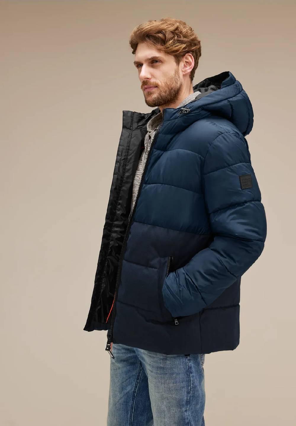 Street One Pufferjacke im Materialmix