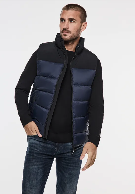 Street One Pufferweste Im Materialmix