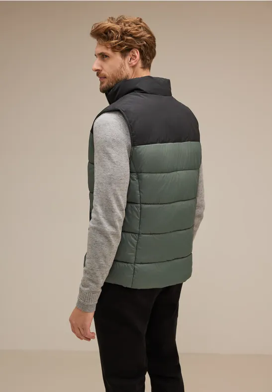 Street One Pufferweste Im Materialmix