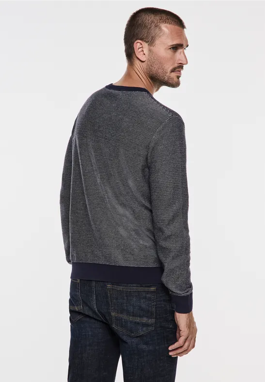 Street One Pullover In Birdseye-Optik
