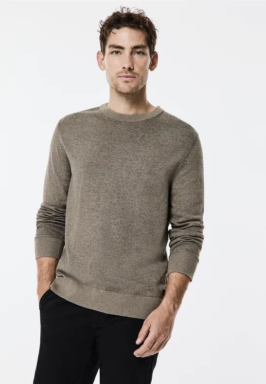 Street One Pullover In Two Tone Optik