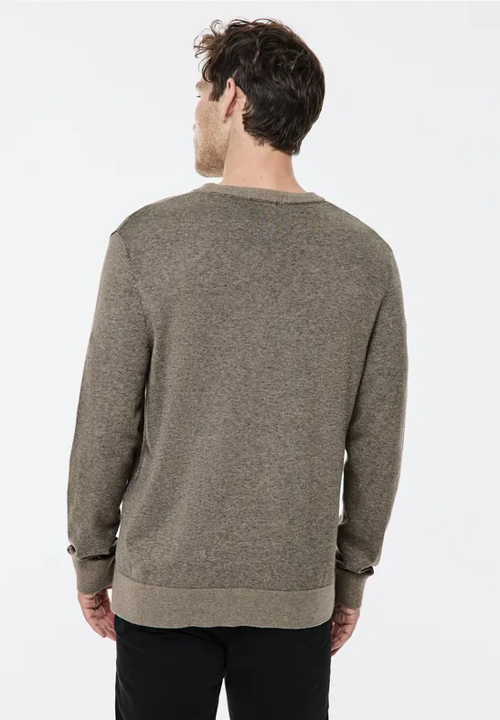 Street One Pullover In Two Tone Optik
