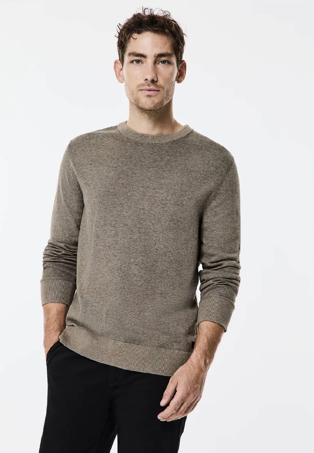 Street One Pullover in Two Tone Optik