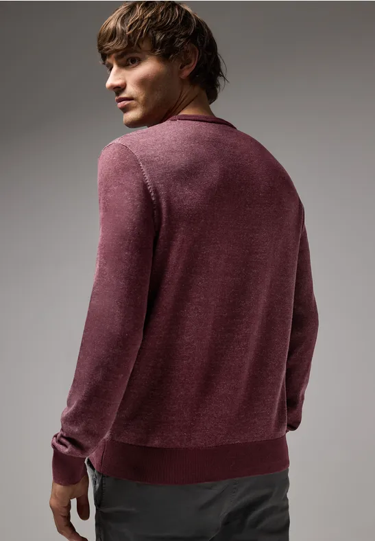 Street One Pullover In Two Tone Optik