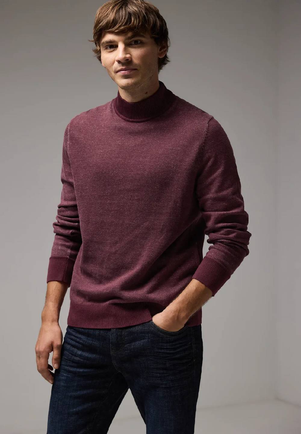 Street One Pullover in Two Tone Optik