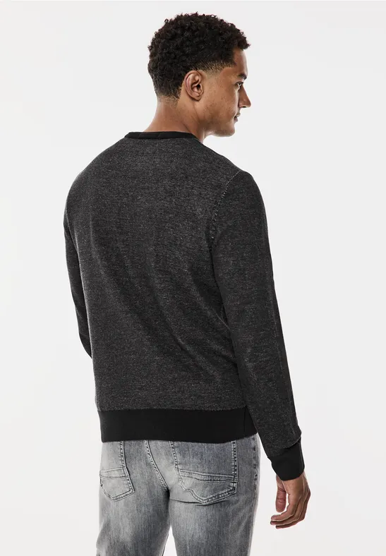 Street One Pullover In Two Tone Optik
