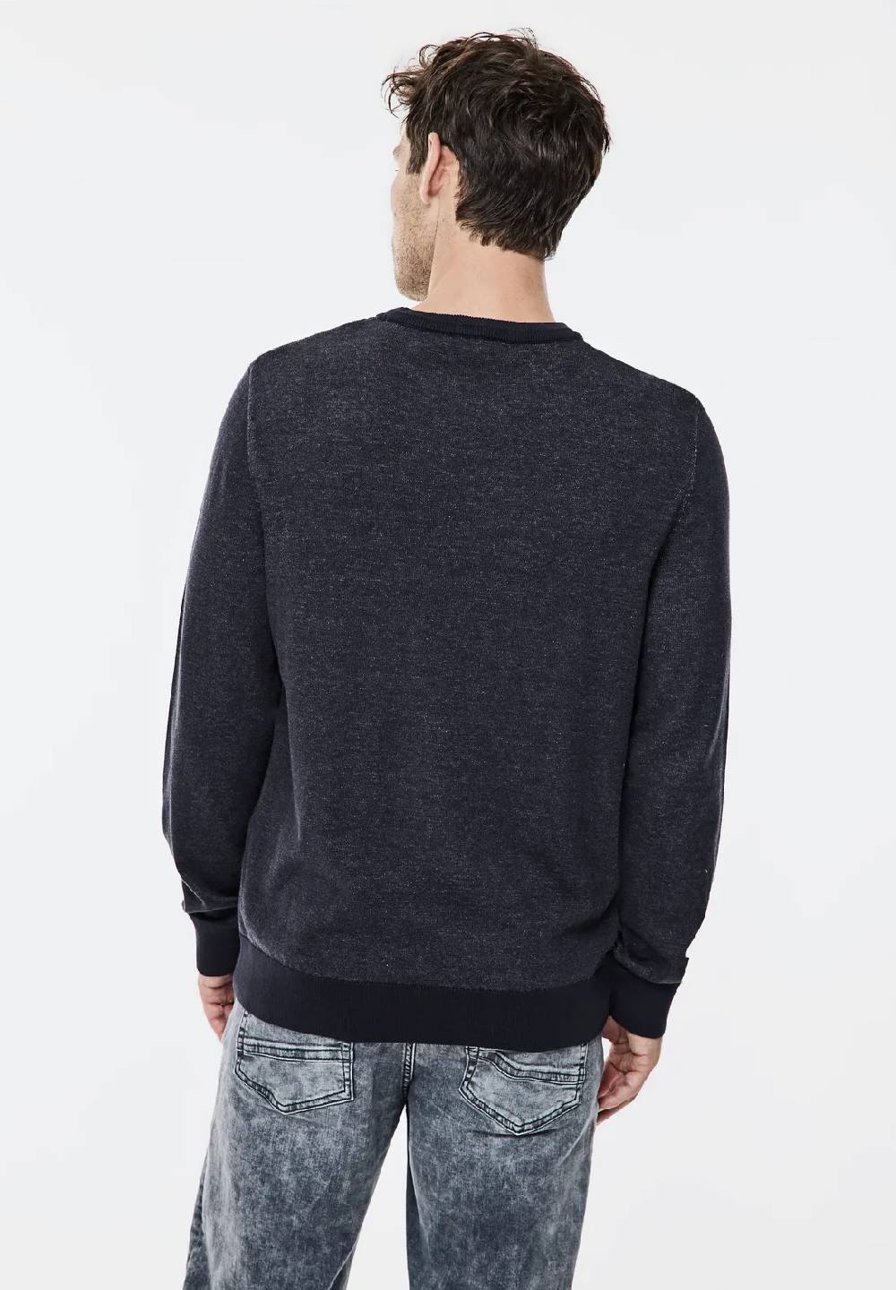 Street One Pullover In Two Tone Optik