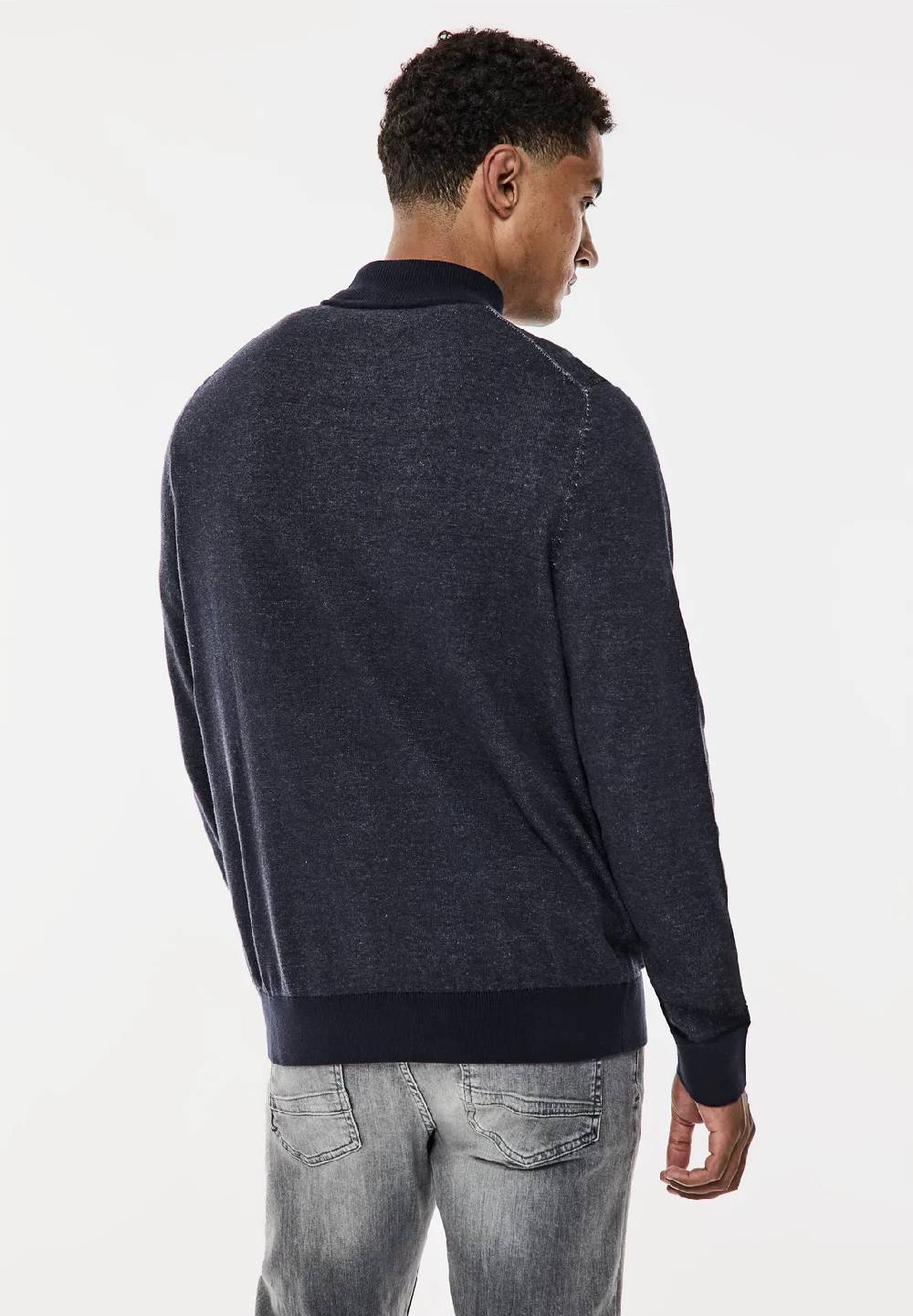 Street One Pullover In Two Tone Optik