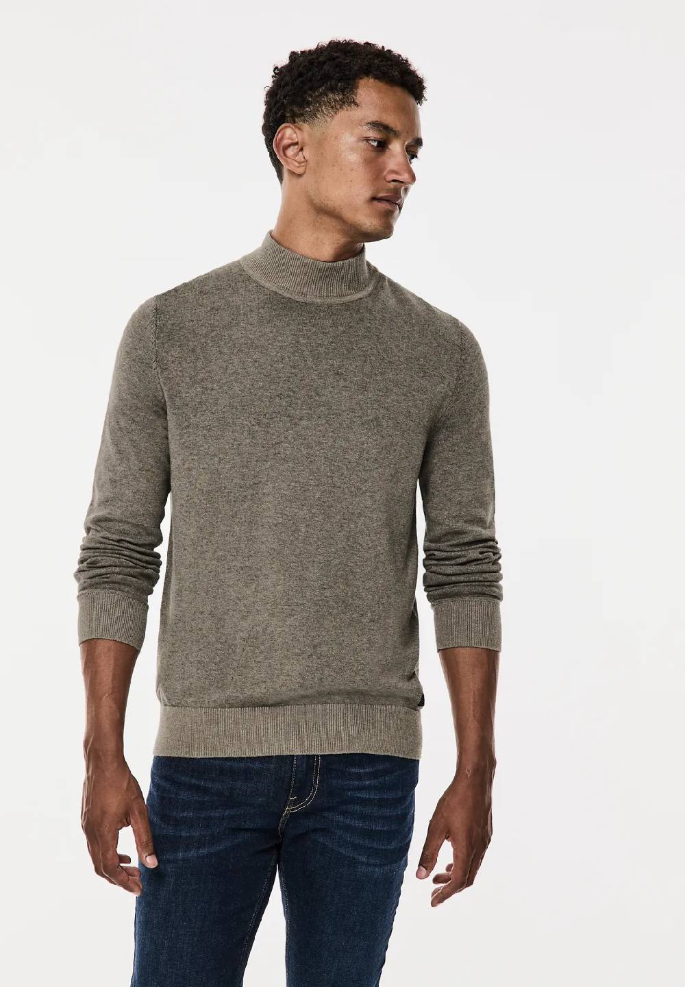 Street One Pullover in Two Tone Optik