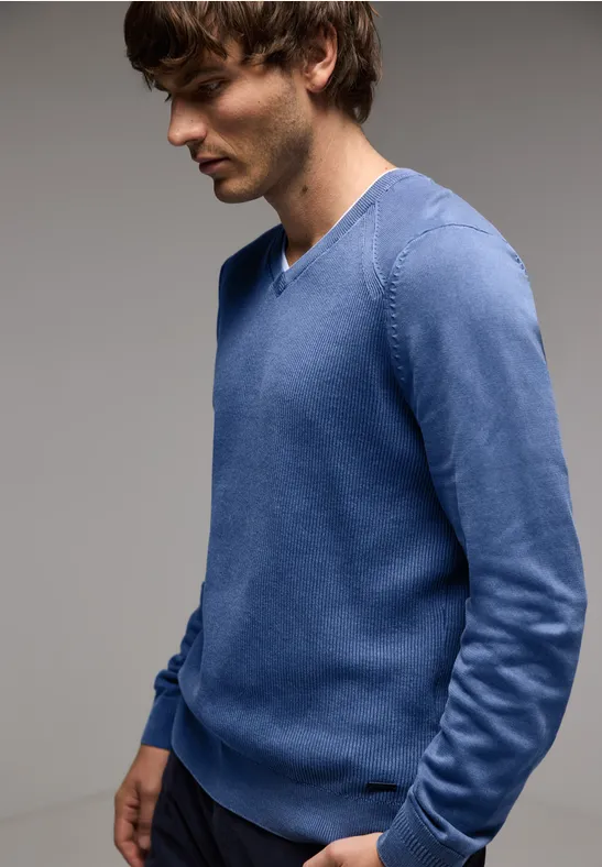 Street One Pullover In Washed-Optik