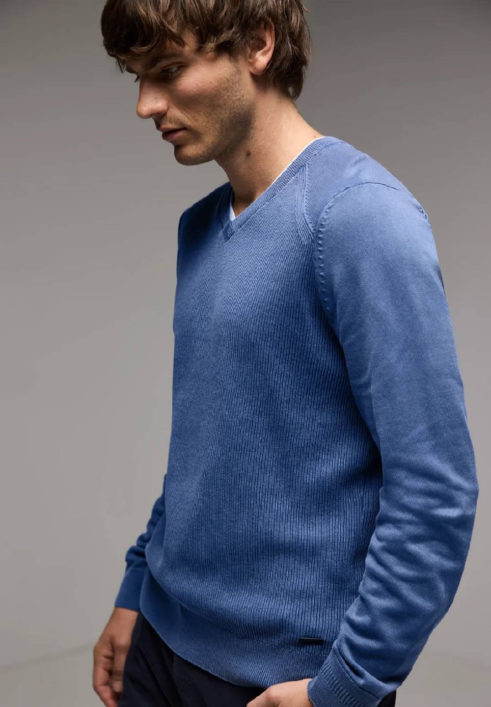 Street One Pullover in Washed-Optik