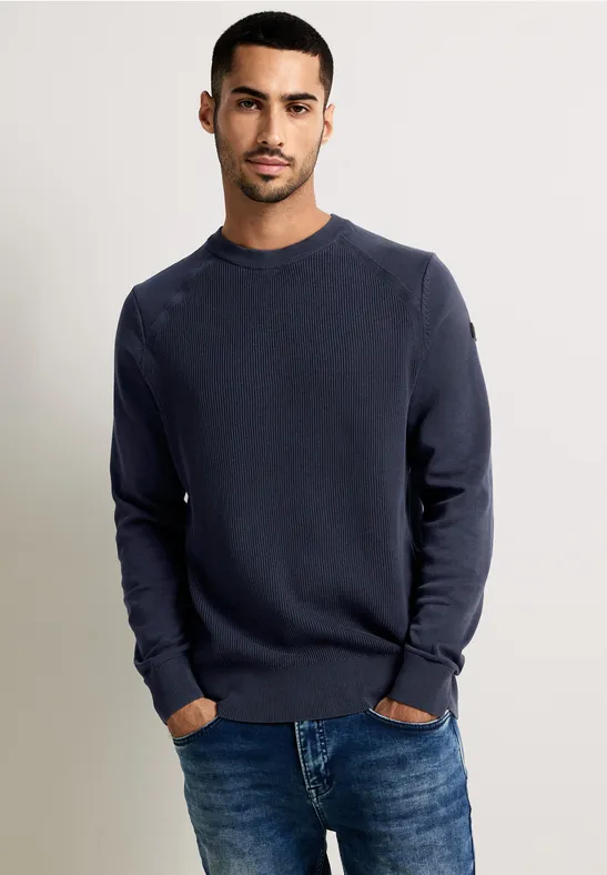 Street One Pullover In Washedoptik