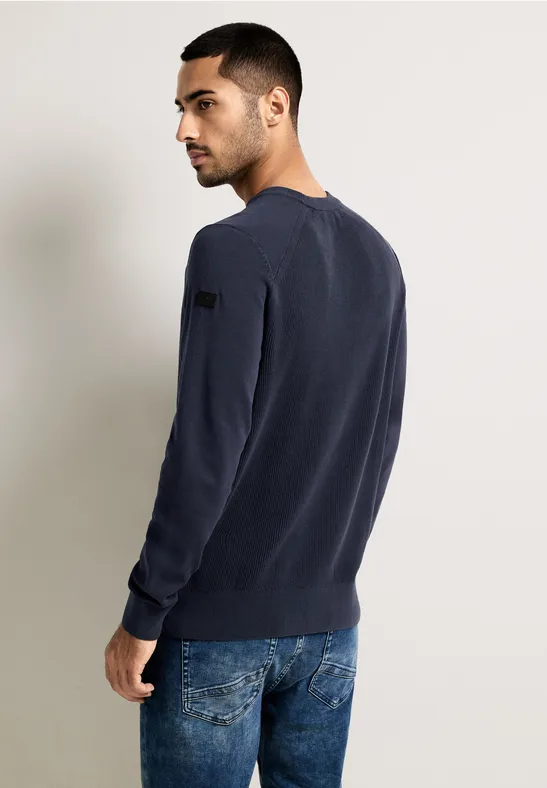 Street One Pullover In Washedoptik
