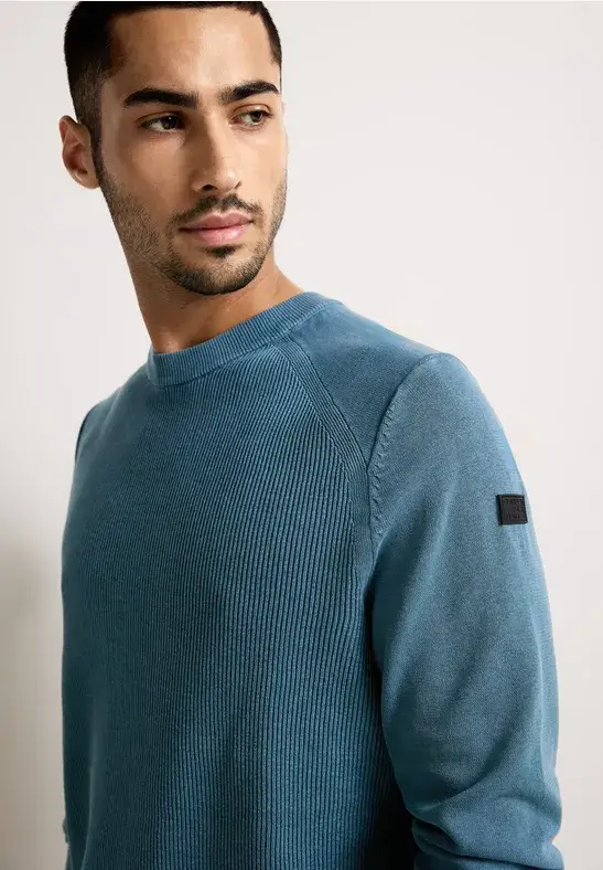Street One Pullover In Washedoptik