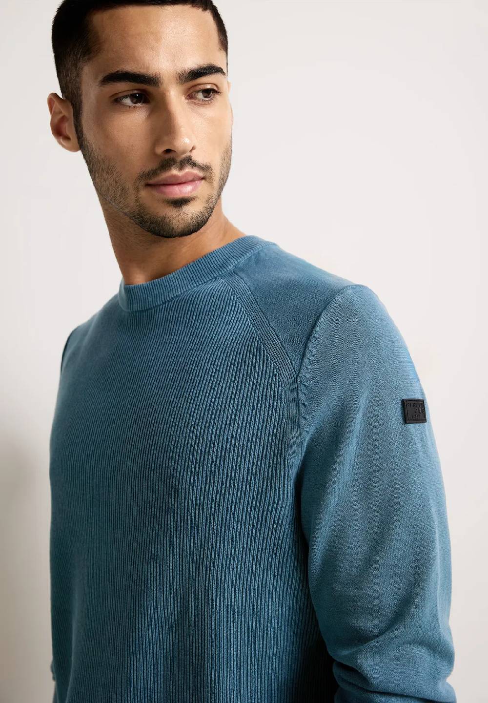 Street One Pullover in Washedoptik