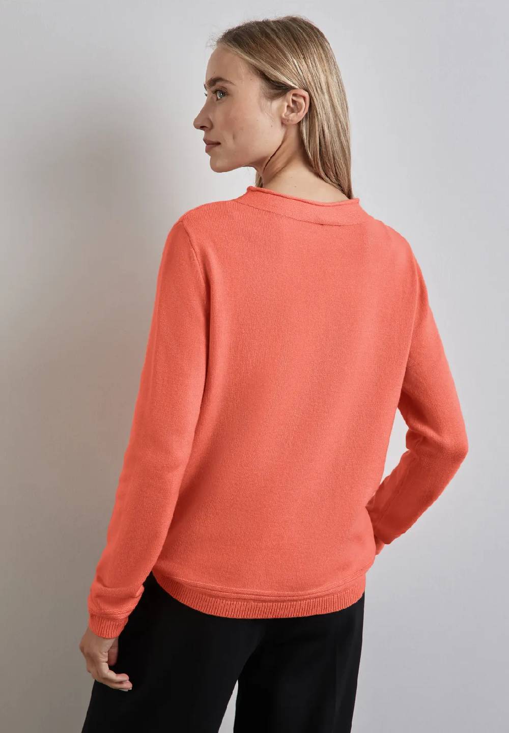 Street One Pullover Mit Gerolltem Saum
