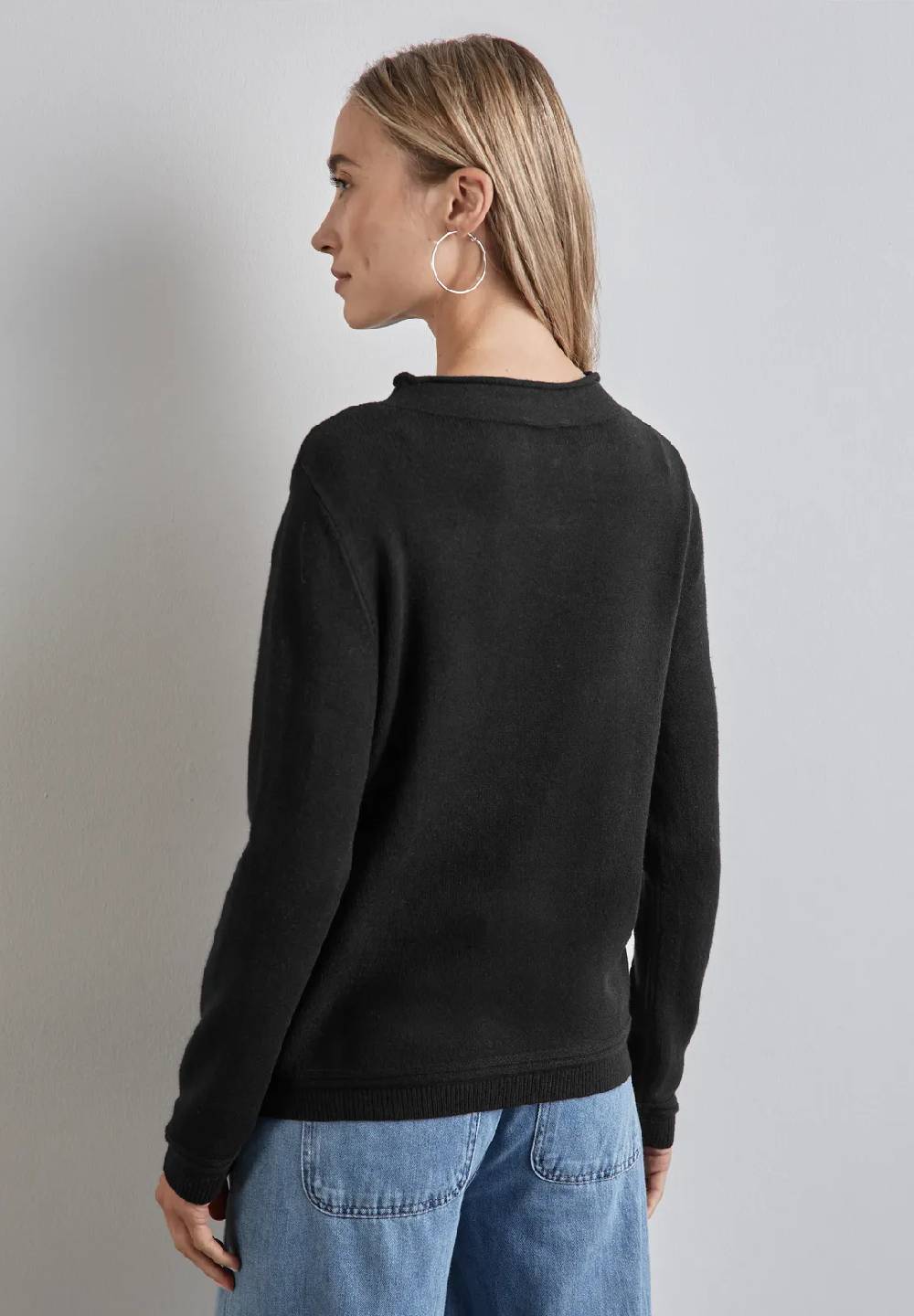 Street One Pullover Mit Gerolltem Saum