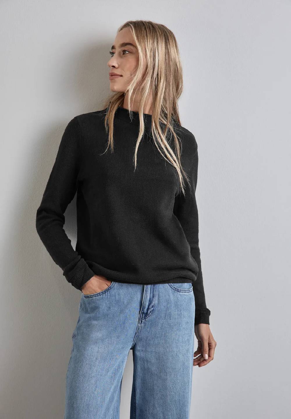 Street One Pullover mit gerolltem Saum