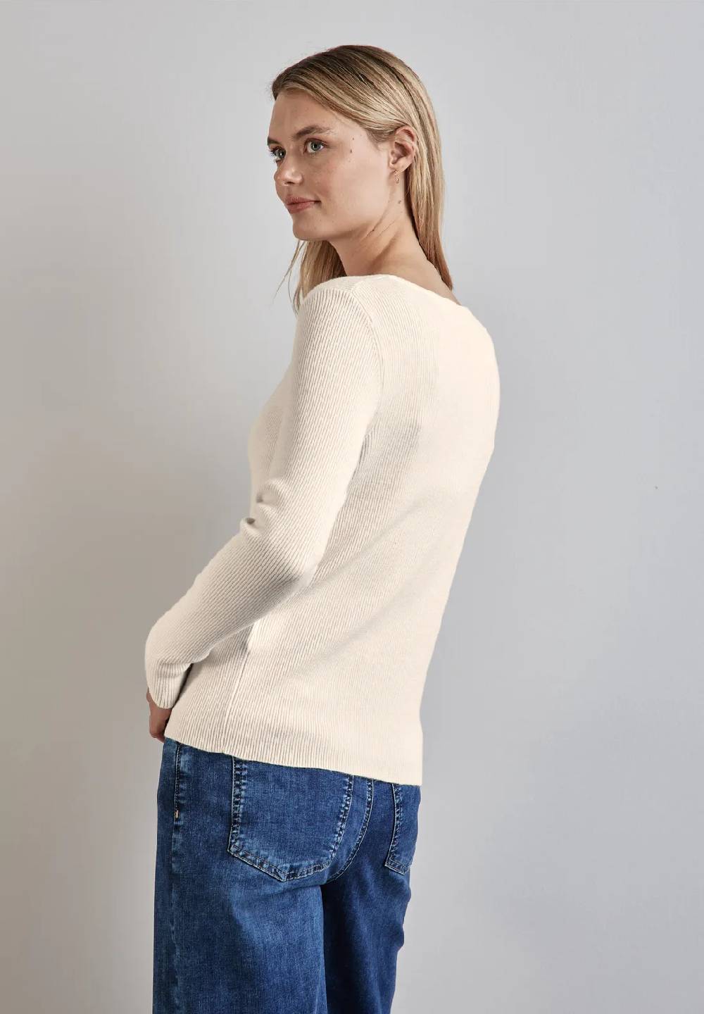 Street One Pullover Mit Rippstruktur