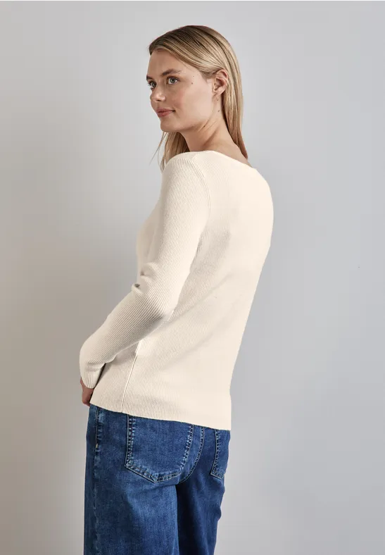 Street One Pullover Mit Rippstruktur