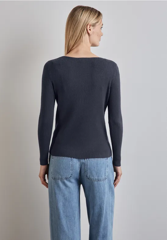 Street One Pullover Mit Rippstruktur