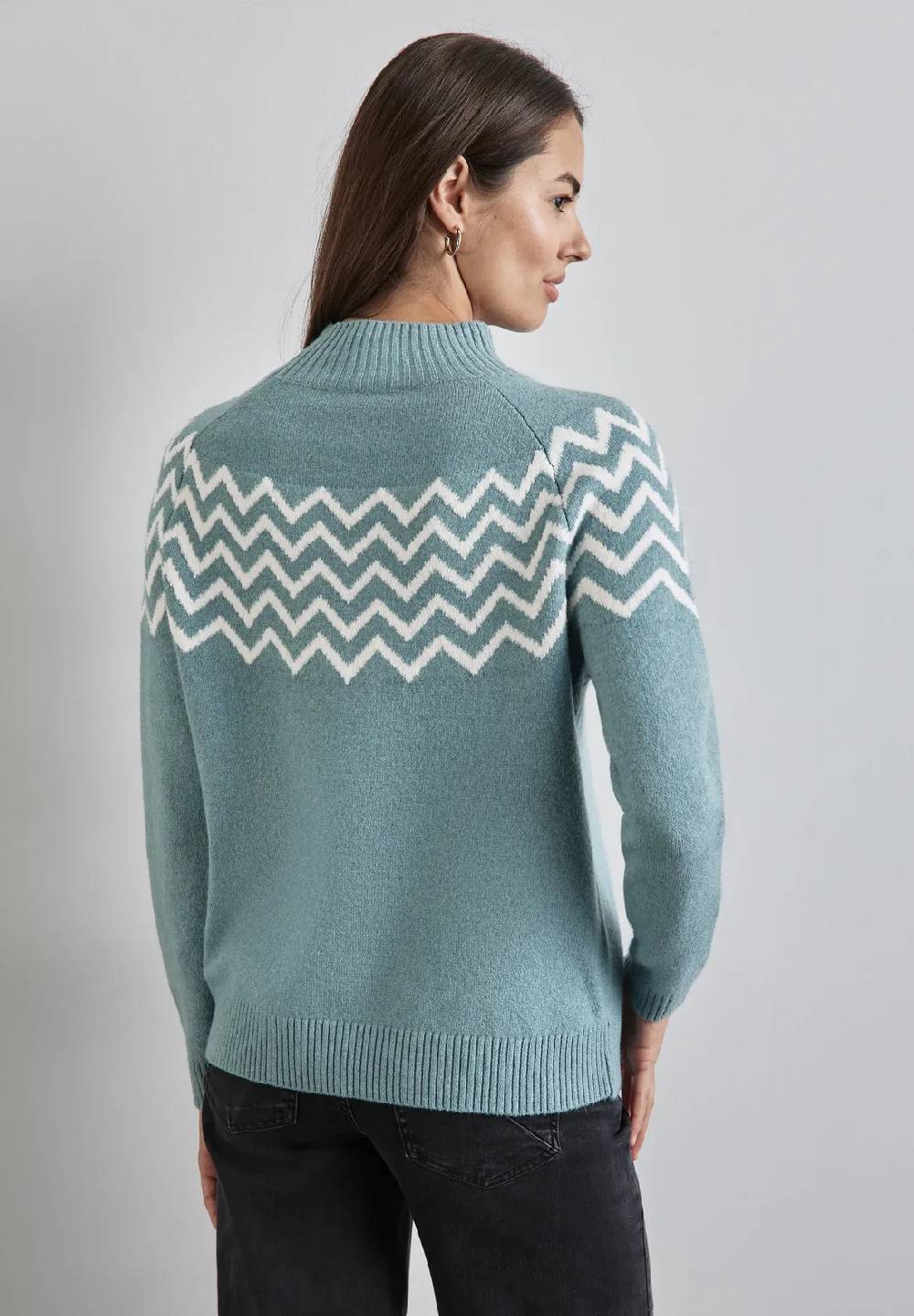Street One Pullover Mit Stehkragen