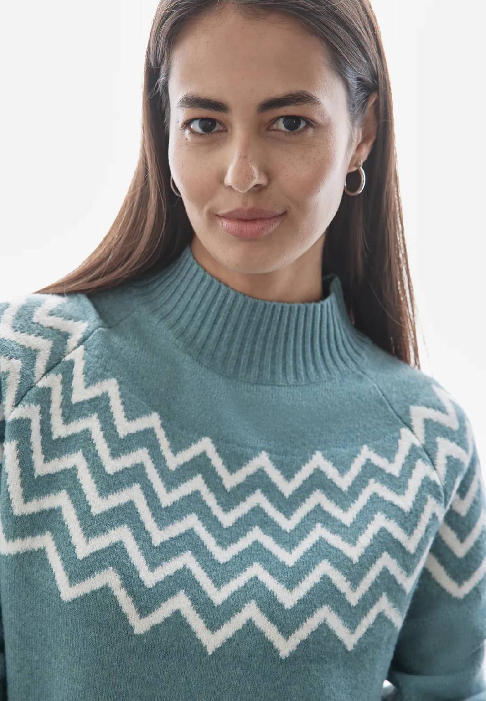 Street One Pullover mit Stehkragen