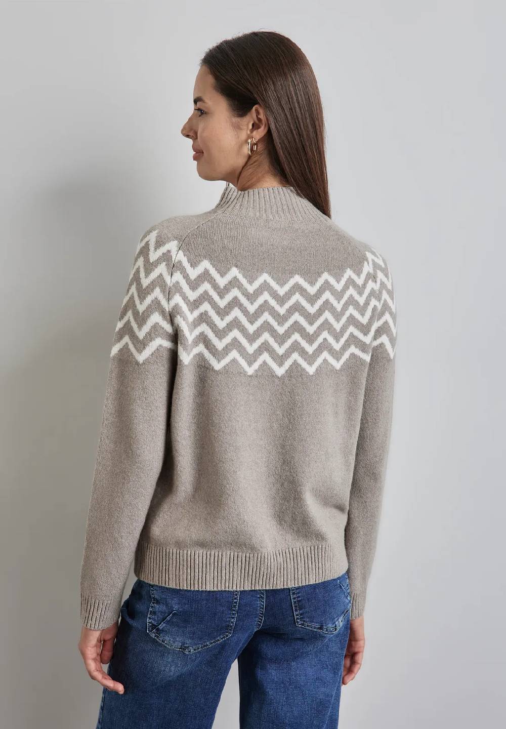 Street One Pullover Mit Stehkragen