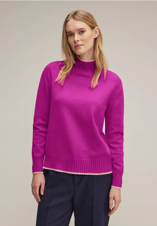 Street One Pullover Mit Stehkragen