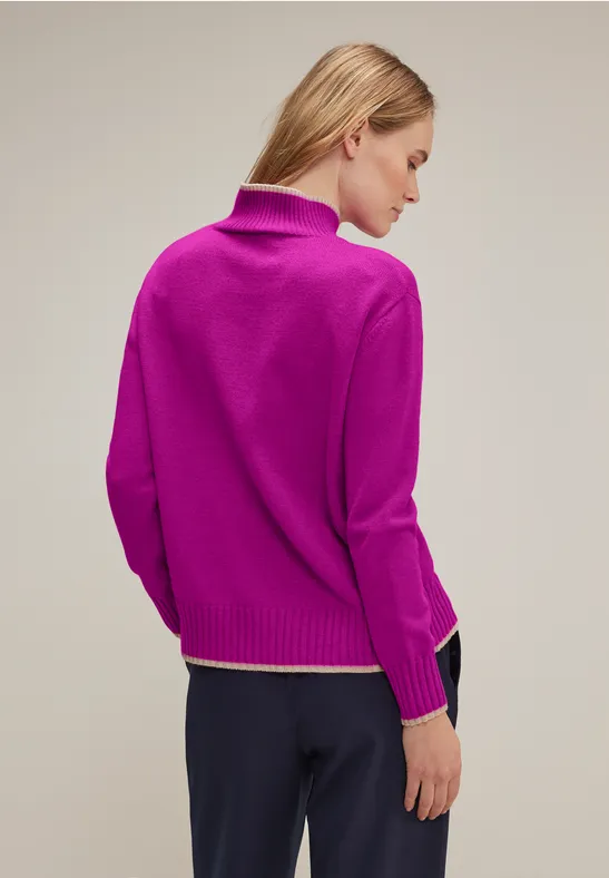 Street One Pullover Mit Stehkragen